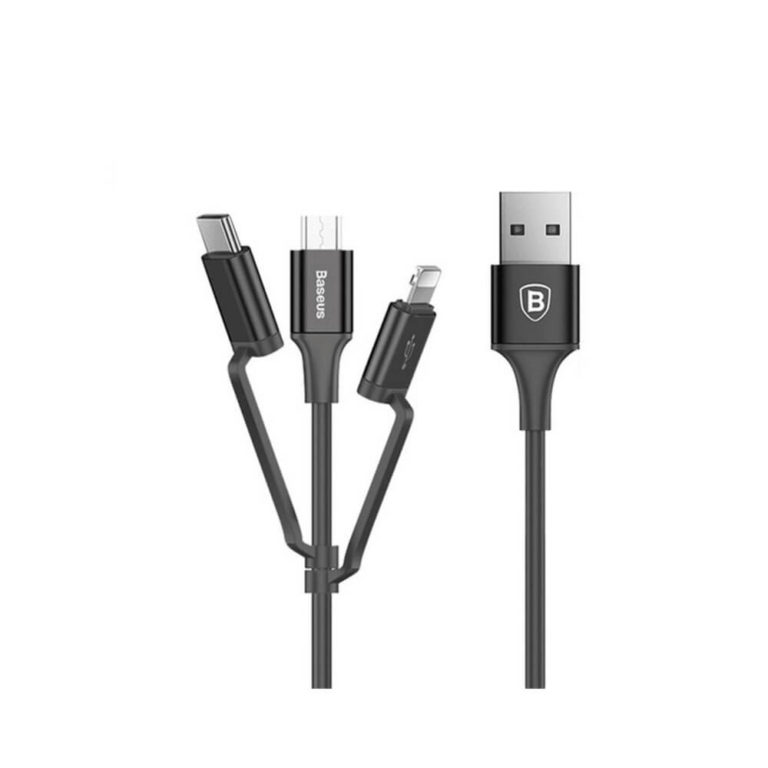 Xiaomi 3 in 1 Cable Micro USB Type C Lightning Data Cable