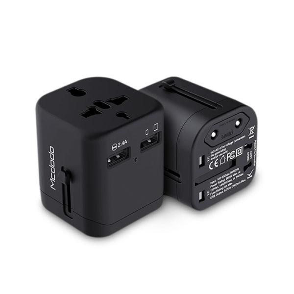 MCDODO Universal Travel Charger with Dual USB Ports - Penguin.com.bd